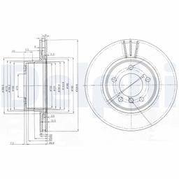 Disque de frein DELPHI BG3870