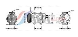 Compresseur, climatisation AVA QUALITY COOLING RTAK283