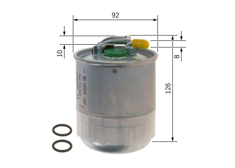 Filtre à carburant BOSCH F 026 402 056