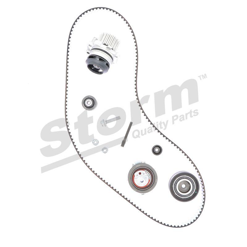 Pompe à eau + kit de courroie crantée STORM QUALITY PARTS 5550791KP
