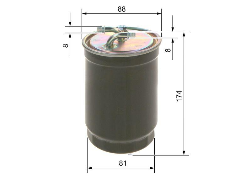 Filtre à carburant BOSCH 0450906172