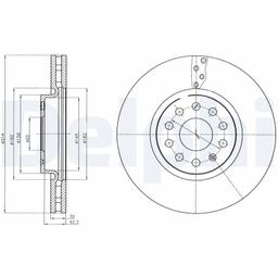 Disque de frein DELPHI BG4330C