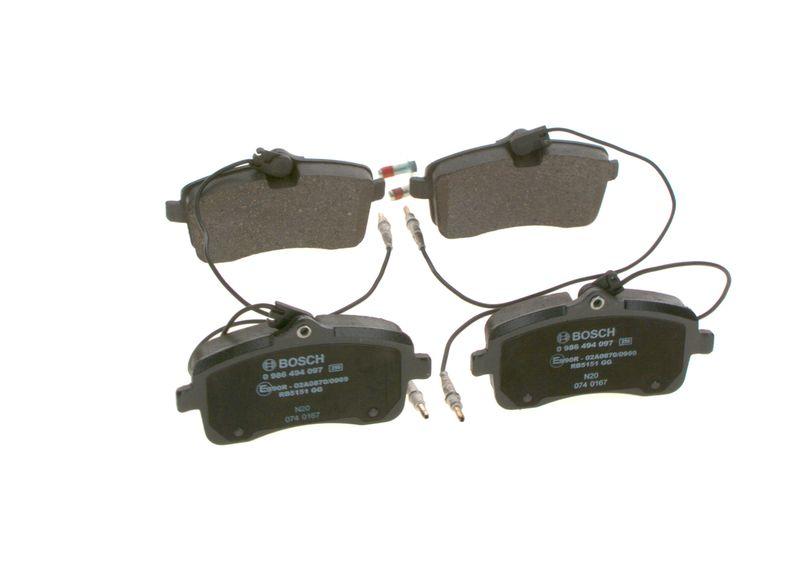 Kit de plaquettes de frein, frein à disque BOSCH 0 986 494 097