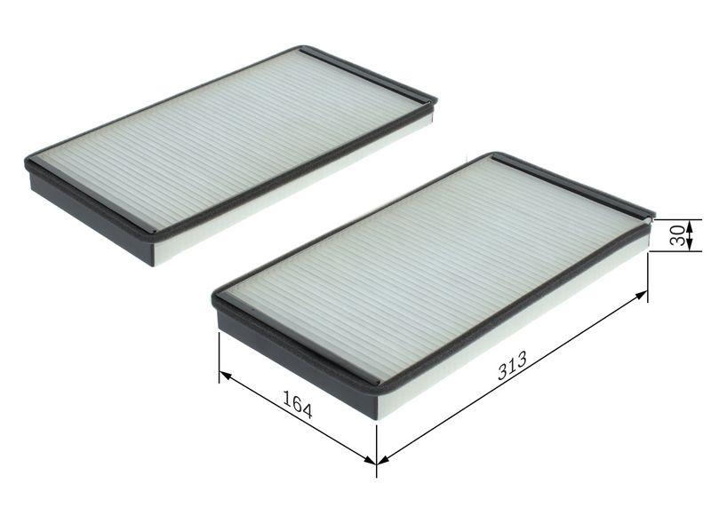 Filtre, air de l'habitacle BOSCH 1987432103