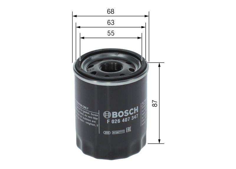 Filtre à huile BOSCH F026407347