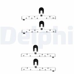 Kit d'accessoires, plaquette de frein à disque DELPHI LX0071