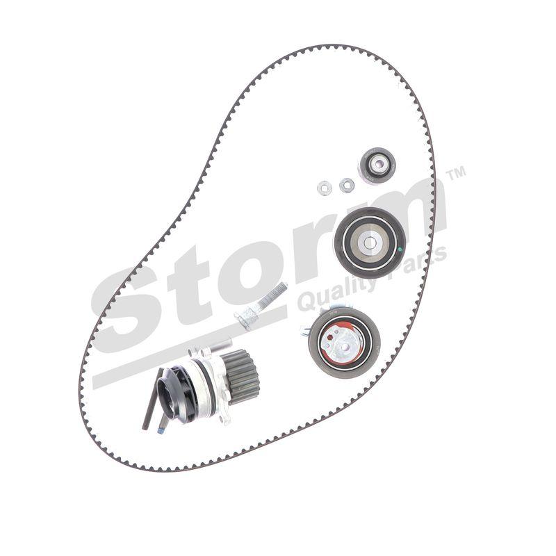 Pompe à eau + kit de courroie crantée STORM QUALITY PARTS 5550732KP