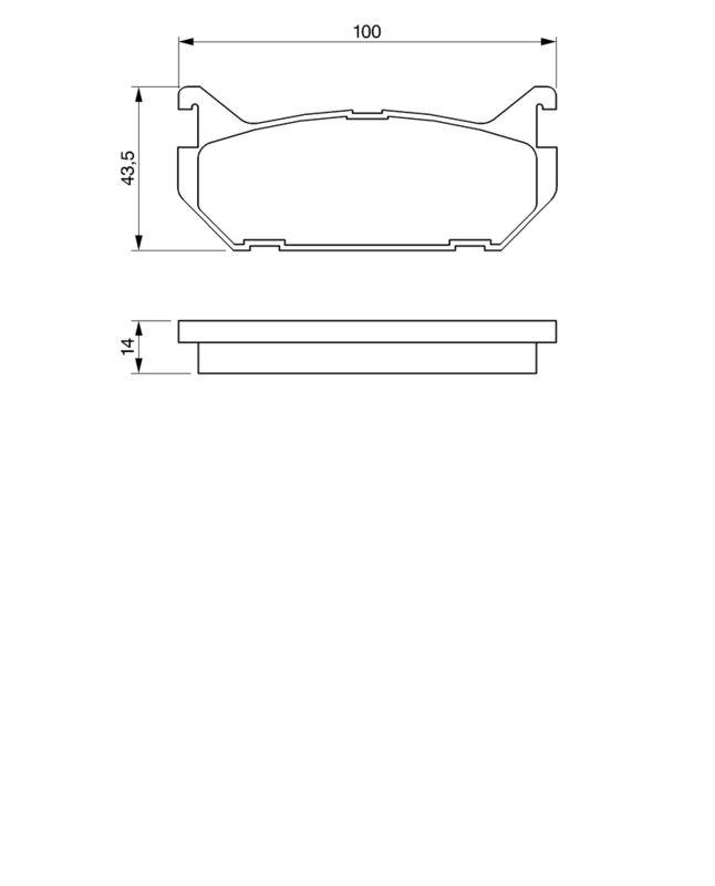 Kit de plaquettes de frein, frein à disque BOSCH 0986424266