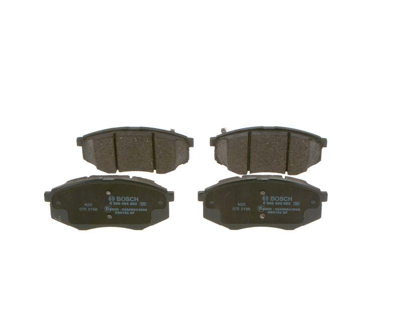 Kit de plaquettes de frein, frein à disque BOSCH 0 986 494 692