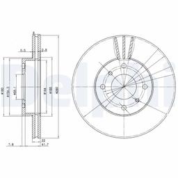 Disque de frein DELPHI BG3596