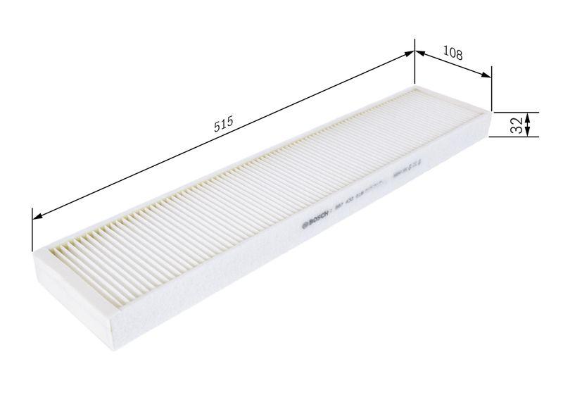 Filtre, air de l'habitacle BOSCH 1 987 432 018