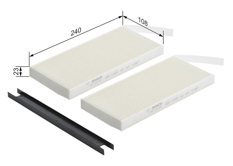 Filtre, air de l'habitacle BOSCH 1 987 432 078