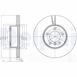 Disque de frein DELPHI BG4172C