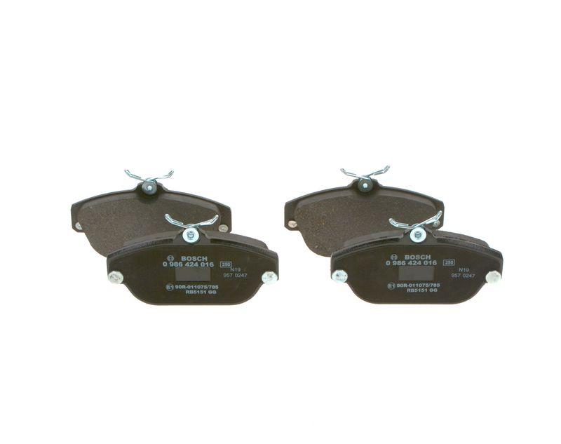 Kit de plaquettes de frein, frein à disque BOSCH 0 986 424 016