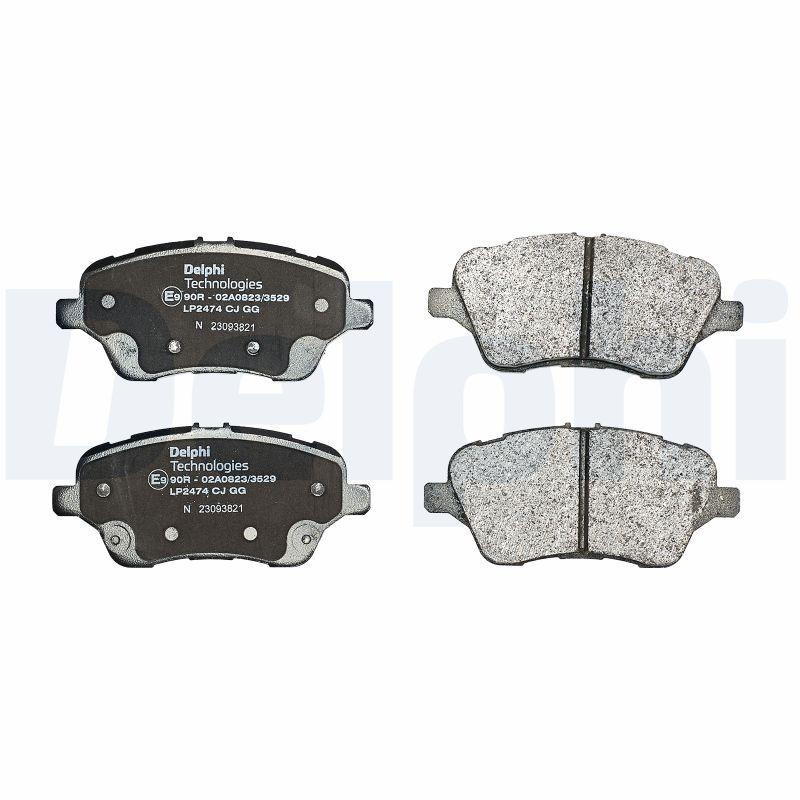 Kit de plaquettes de frein, frein à disque DELPHI LP2474