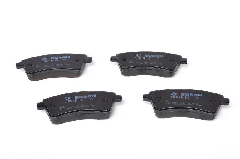 Kit de plaquettes de frein, frein à disque BOSCH 0 986 494 332