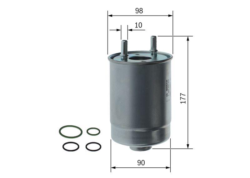 Filtre à carburant BOSCH F 026 402 850