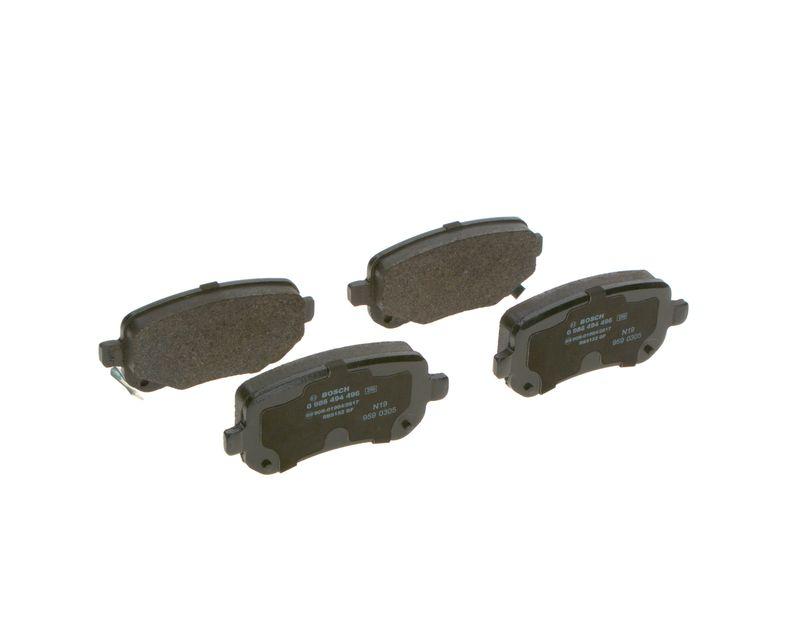 Kit de plaquettes de frein, frein à disque BOSCH 0 986 494 496
