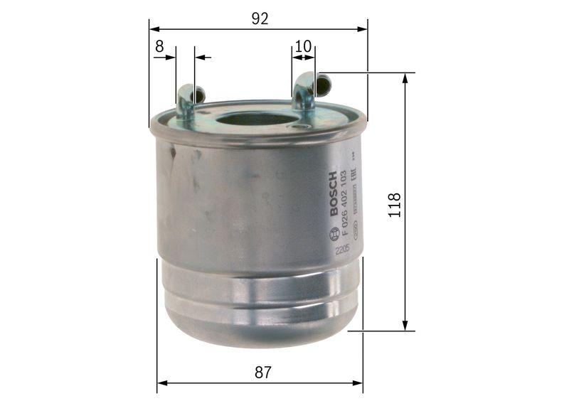 Filtre à carburant BOSCH F 026 402 103