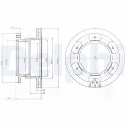 Disque de frein DELPHI BG9069