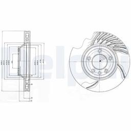 Disque de frein DELPHI BG9950