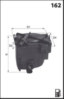 Filtre à carburant MECAFILTER ELG5297