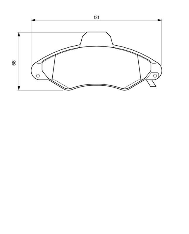 Kit de plaquettes de frein, frein à disque BOSCH 0986424644