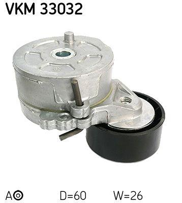 Tendeur de courroie, courroie trapézoïdale à nervures SKF VKM 33032