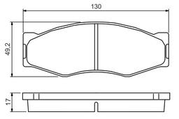 Kit de plaquettes de frein, frein à disque BOSCH 0 986 494 565