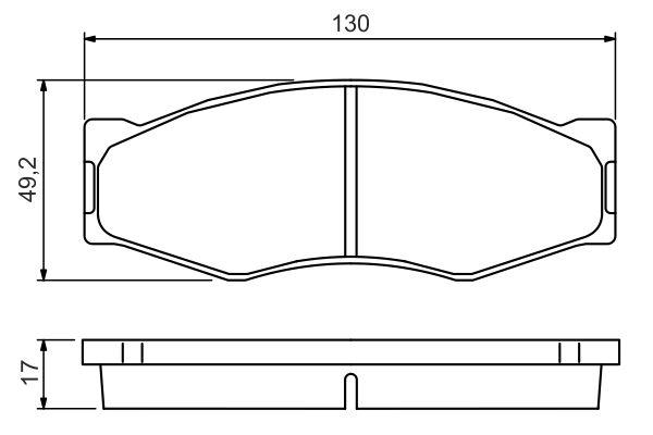 Kit de plaquettes de frein, frein à disque BOSCH 0 986 494 565