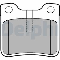 Kit de plaquettes de frein, frein à disque DELPHI LP991