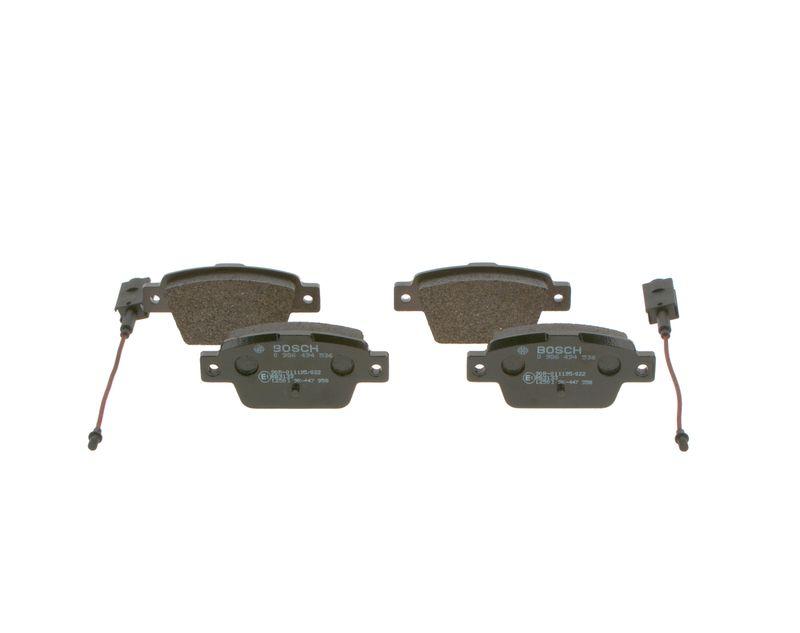 Kit de plaquettes de frein, frein à disque BOSCH 0986494536