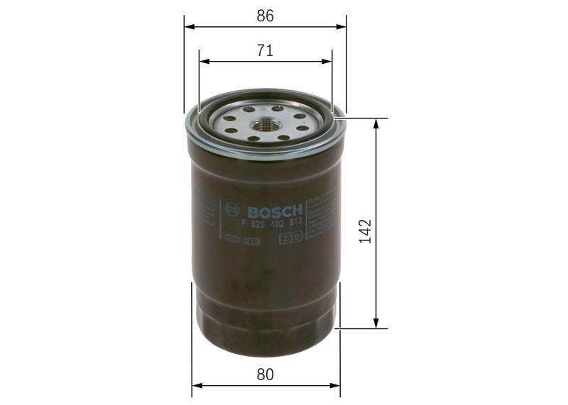 Filtre à carburant BOSCH F 026 402 813
