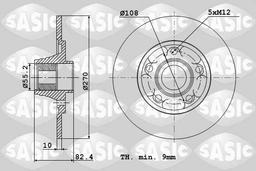 Disque de frein SASIC 6104043