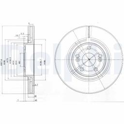Disque de frein DELPHI BG9016