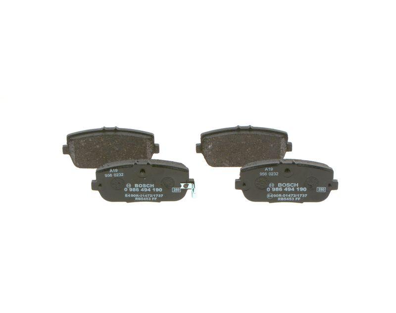 Kit de plaquettes de frein, frein à disque BOSCH 0 986 494 190