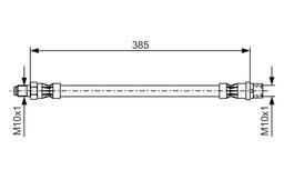 Flexible de frein BOSCH 1 987 476 439