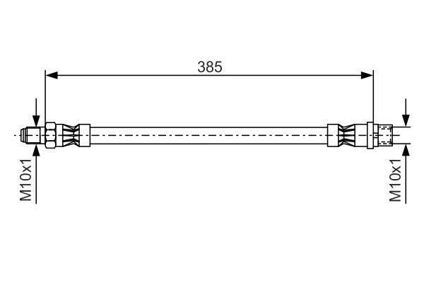 Flexible de frein BOSCH 1 987 476 439