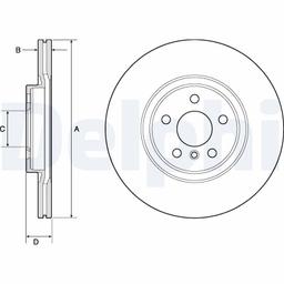 Disque de frein DELPHI BG4780C