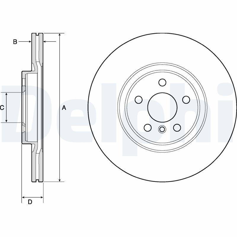 Disque de frein DELPHI BG4780C