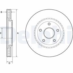 Disque de frein DELPHI BG4759C