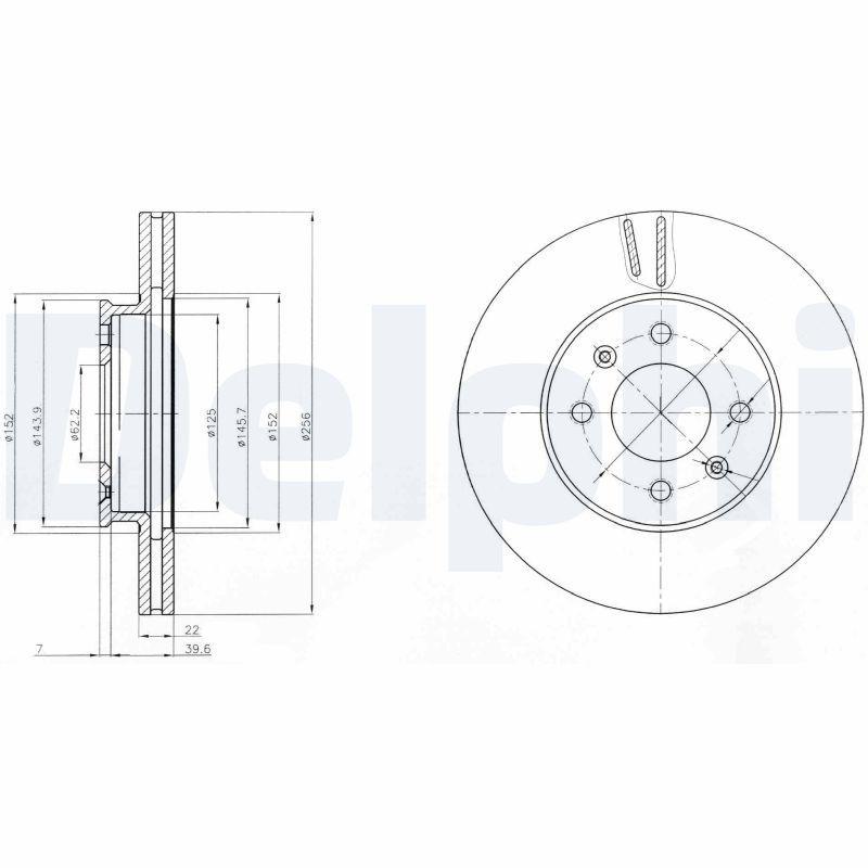 Disque de frein DELPHI BG4096