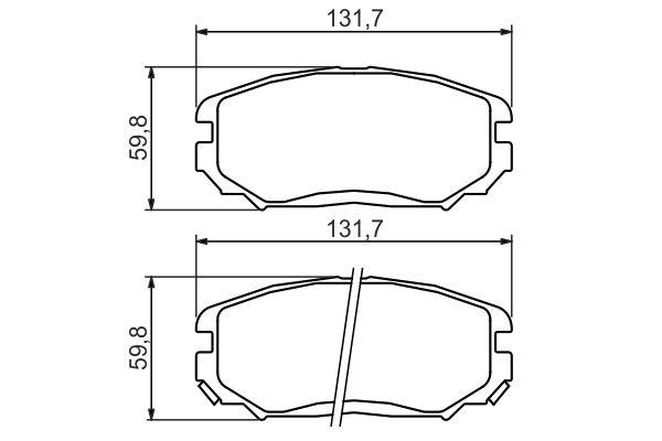 Kit de plaquettes de frein, frein à disque BOSCH 0 986 494 374