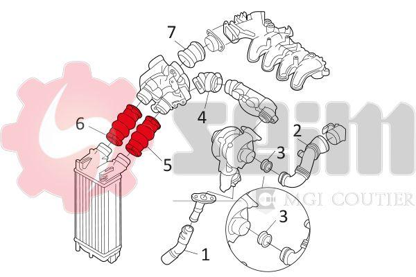 Gaine de suralimentation SEIM 981113