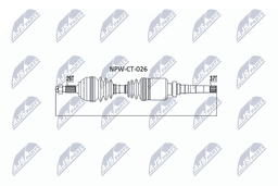 Arbre de transmission NTY NPW-CT-026