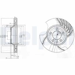 Disque de frein DELPHI BG9774