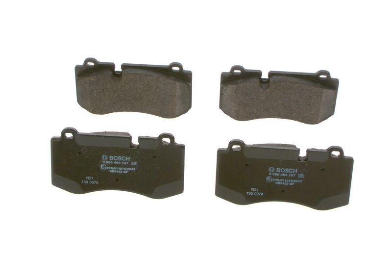Kit de plaquettes de frein, frein à disque BOSCH 0 986 494 167