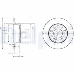 Disque de frein DELPHI BG2253