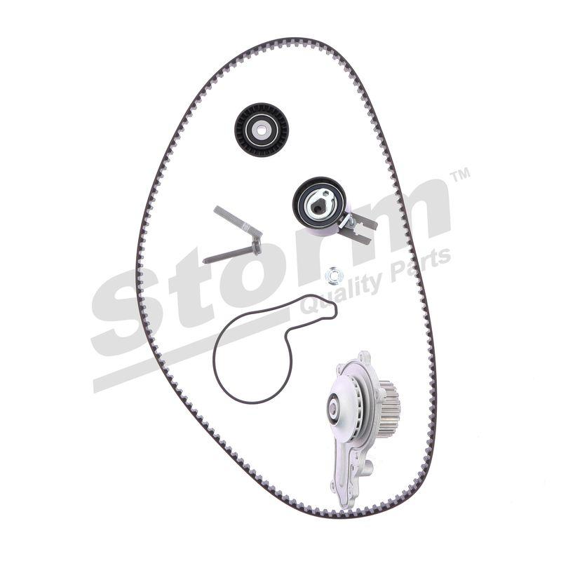 Pompe à eau + kit de courroie crantée STORM QUALITY PARTS 5550571KP