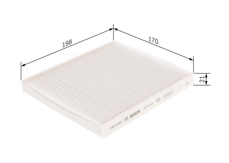 Filtre, air de l'habitacle BOSCH 1987435065
